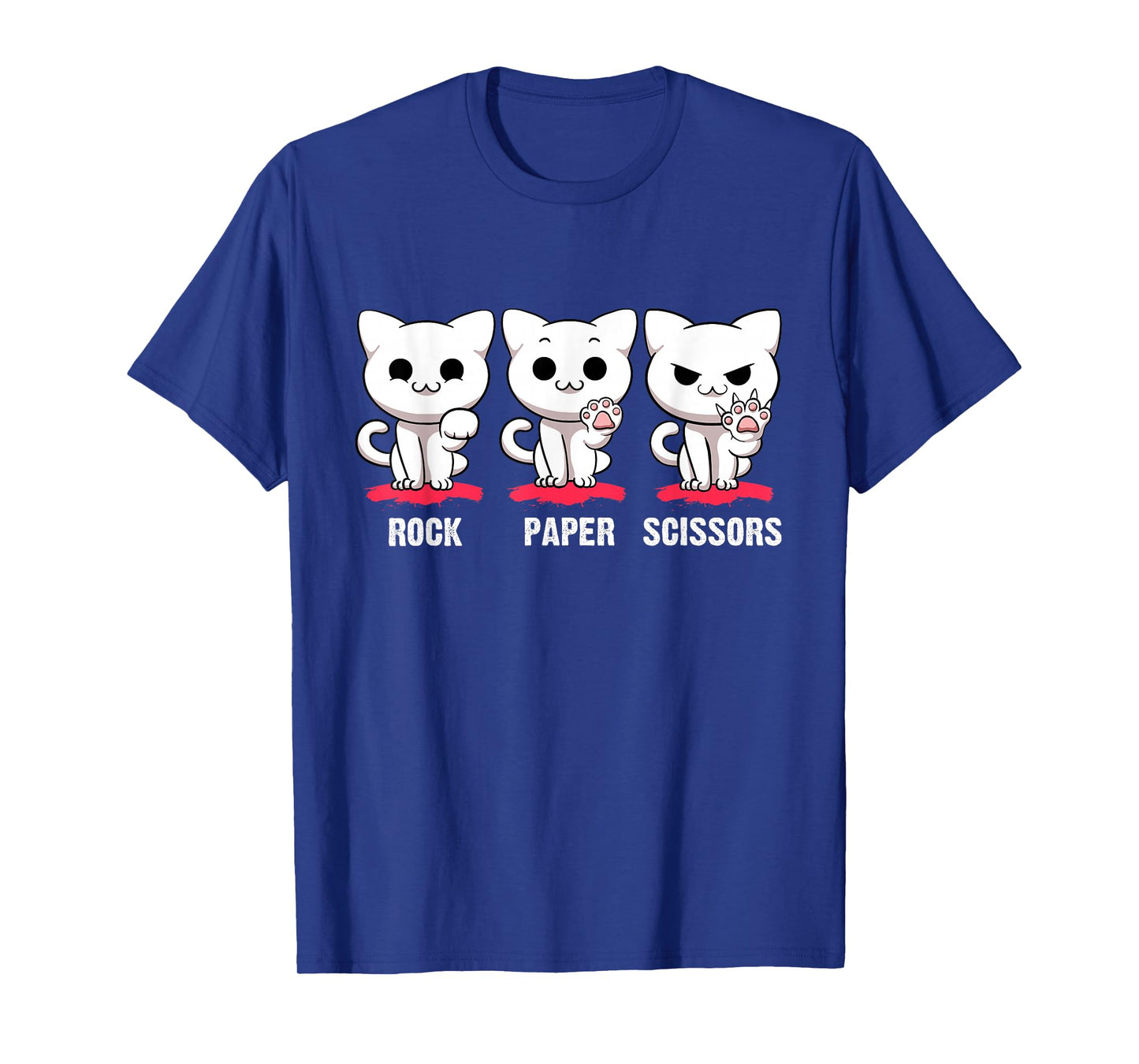 Cat Rock Paper Scissors Cute Cat Paws Funny Cat Kitty Lover T-Shirt