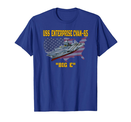 Aircraft Carrier USS Enterprise CVAN-65 Veterans Day Fathers T-Shirt