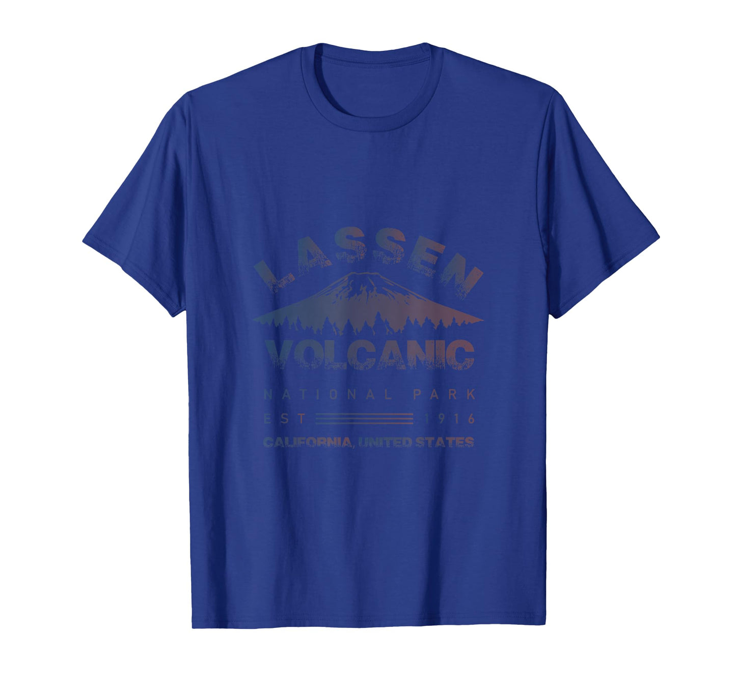 Cool Distressed Lassen Volcanic National Park T-Shirt
