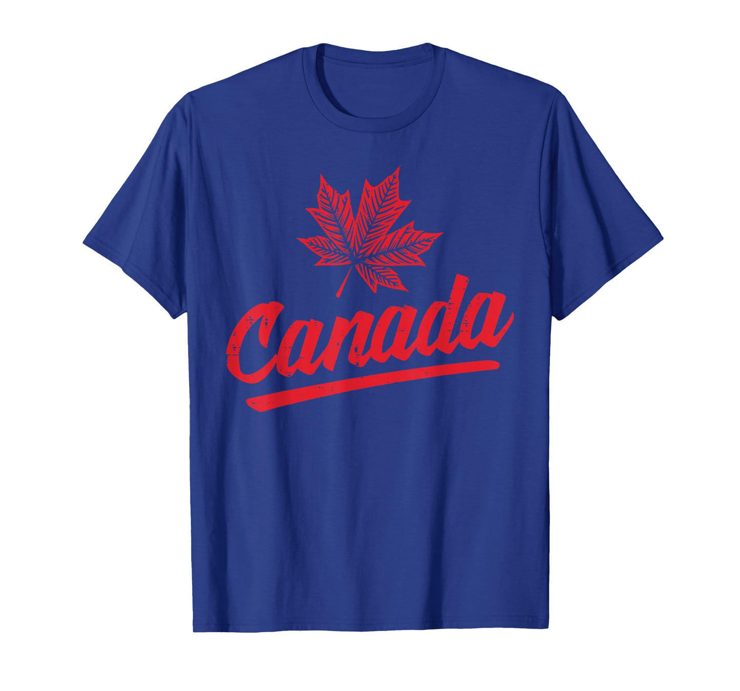 Cursive Canada Maple Leaf Canadian Patriotic Women Men Kids T-Shirt