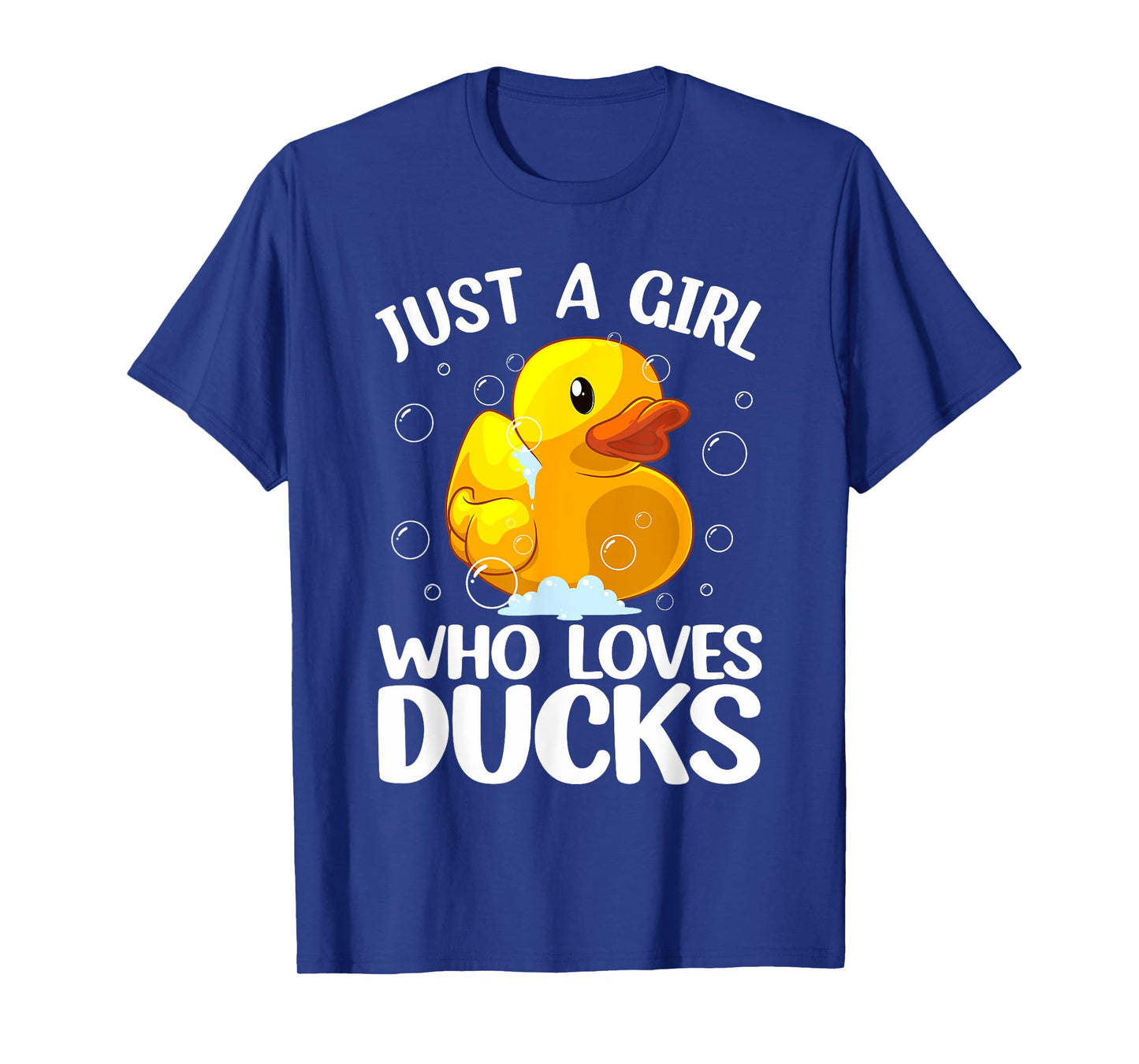 Cute Duck Art For Girls Women Kids Youth Rubber Duck Lover T-Shirt
