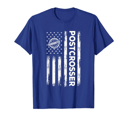 USA Flag Postcrosser Apparel Postcrossing America Women Men T-Shirt
