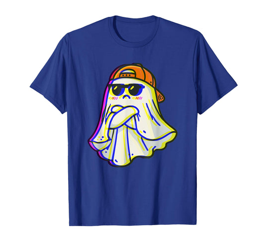 Ghost Trippy Vaporwave Halloween Techno Rave EDM Music Party T-Shirt