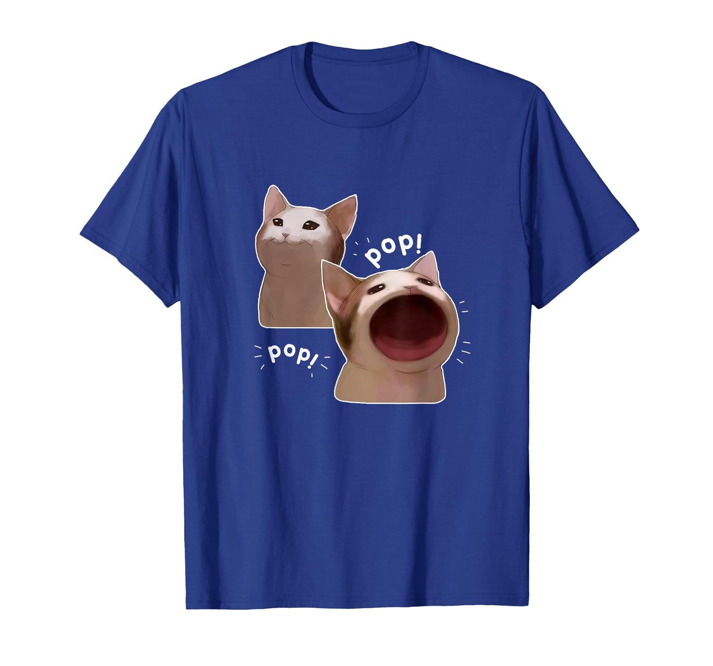 Funny Pop Cat Meme Men Women T-Shirt
