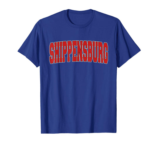 SHIPPENSBURG PA PENNSYLVANIA Varsity Style USA Vintage Sport T-Shirt