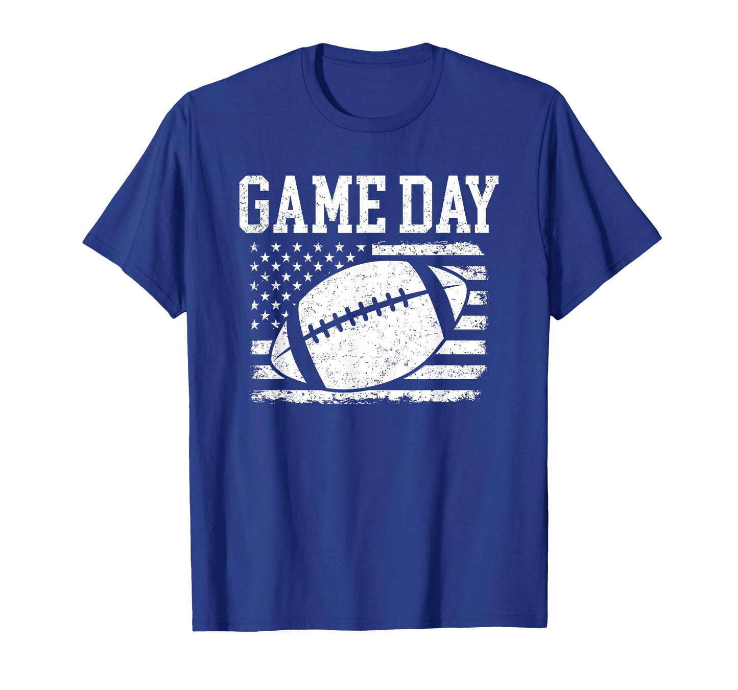 Cute Game Day Football Season USA Flag Mom Women Men & Kids T-Shirt