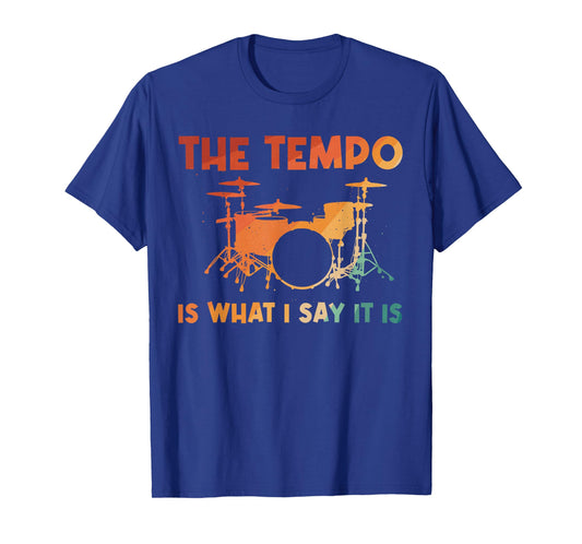 Funny Drumming Art for Men Women Drumline Drum Set Drummer T-Shirt