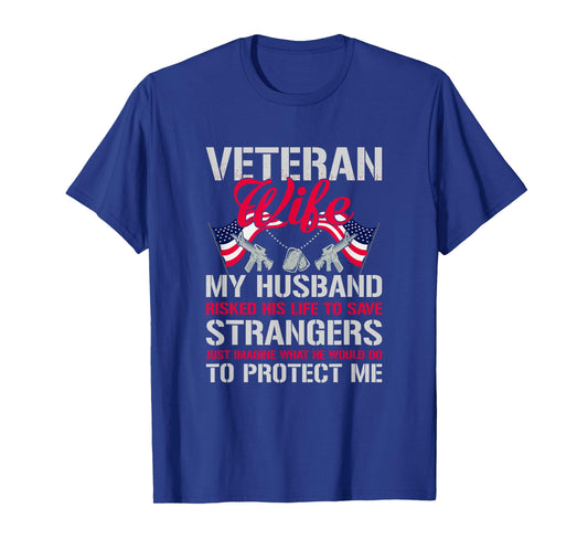 Veteran Wife USA Veterans Day US Army Veteran Mother's Day T-Shirt