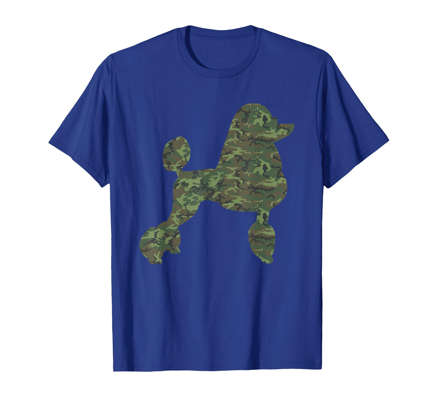 Military Poodle Camo Print US Dog Animal Veteran Men Gift T-Shirt