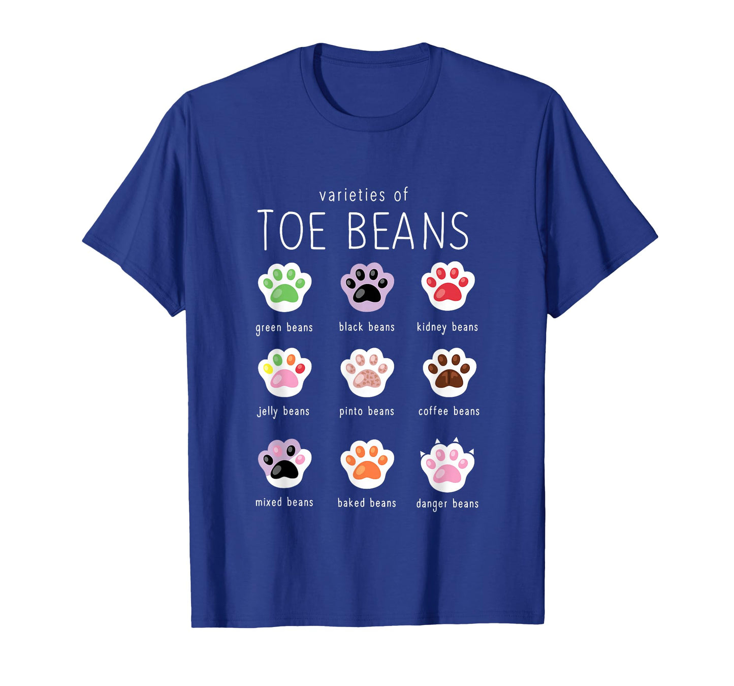 Funny Cat Lover Toe Beans T-Shirt