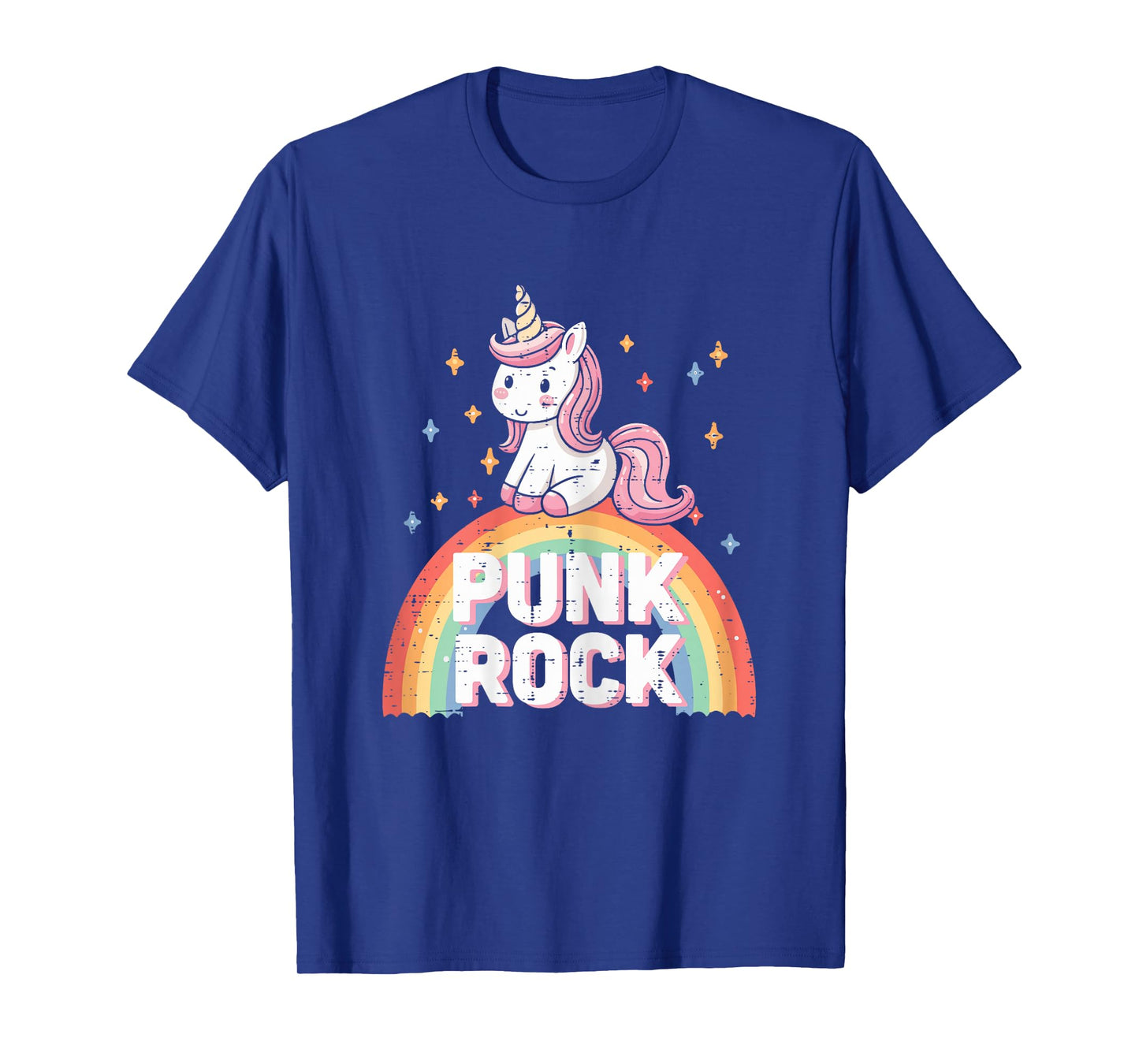 Music Rocker Unicorn Punk Rock Cute Toddler Girls Kids Women T-Shirt