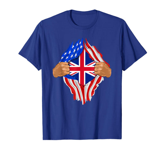 British Blood Inside Me | United Kingdom UK Flag Gift T-Shirt
