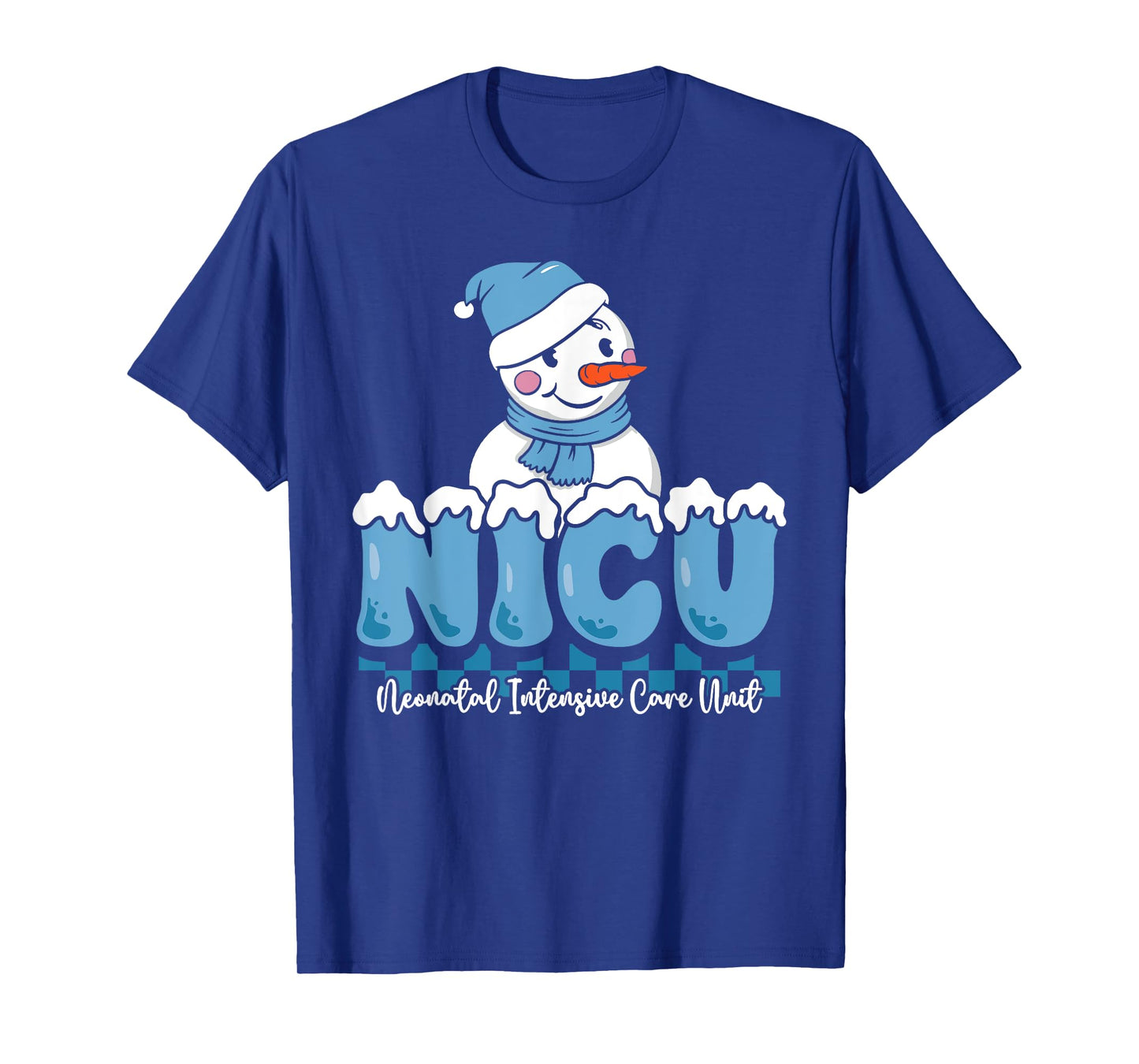 Christmas NICU Snowman Neonatal ICU Nurse Squad Nursing Gift T-Shirt