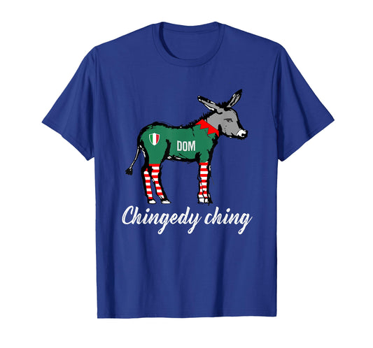 Chingedy Ching Italian Christmas Donkey T Shirt T-Shirt