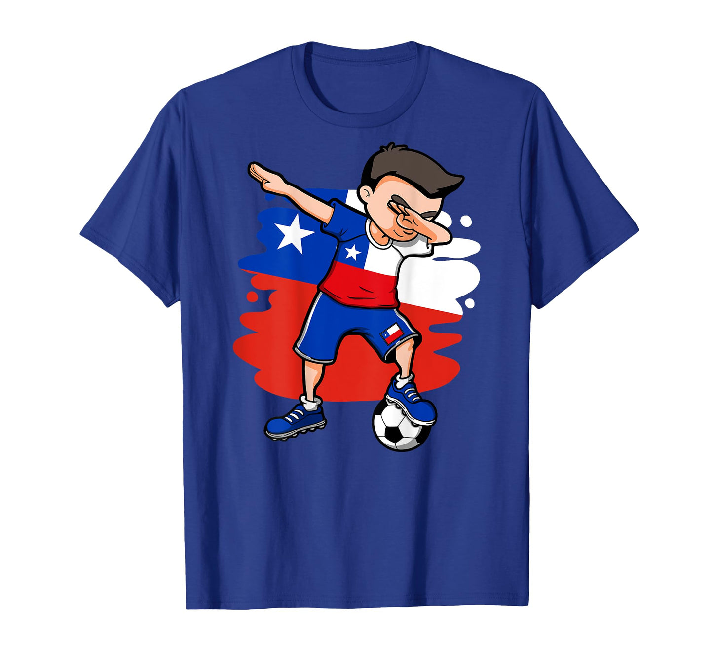 Dabbing Soccer Boy - Chile Jersey Chilean Football Lovers T-Shirt