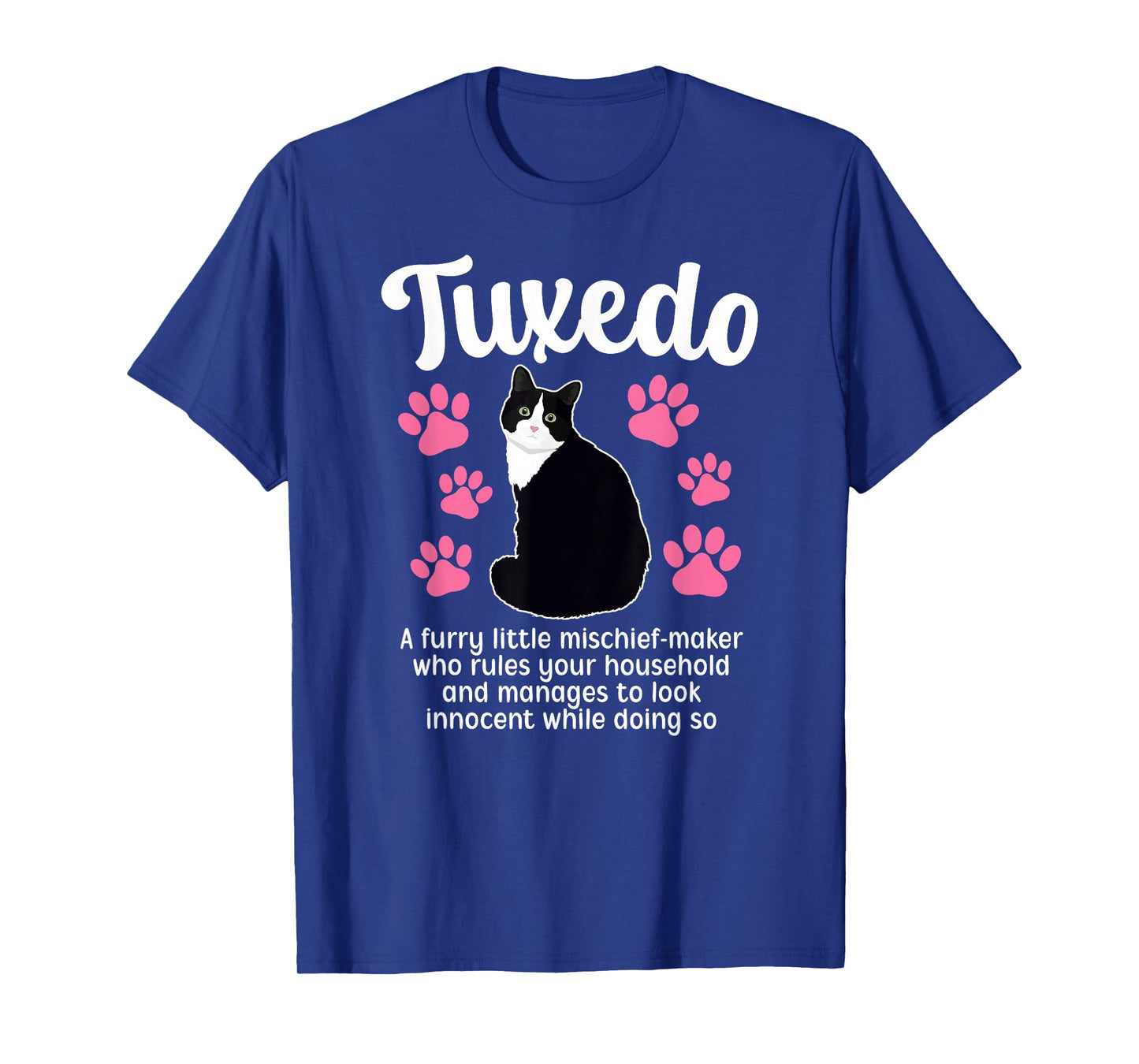Tuxedo Cat Definition Tuxedo Cat Owner Tuxedo Cat Lover T-Shirt