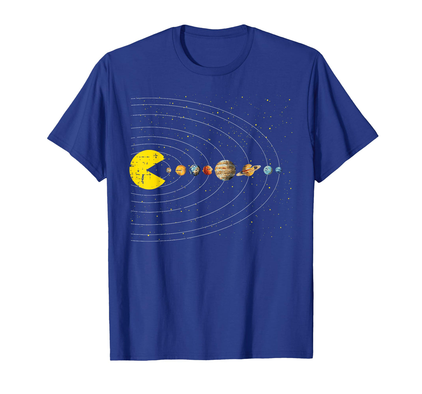 Retro Game Eating Planets Space Galaxy Gaming Boys Kids Men T-Shirt