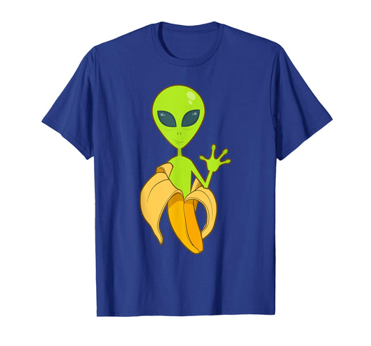 Alien in a Banana Extraterrestrial Roswell Funky Space T-Shirt