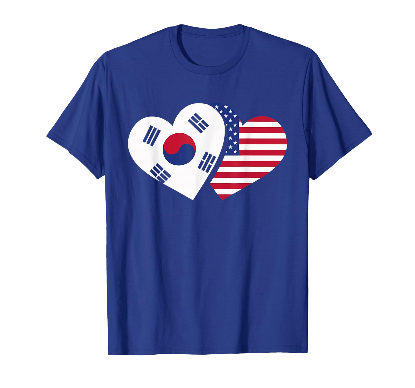 Half American Half Korean USA Flag South Korea America T-Shirt