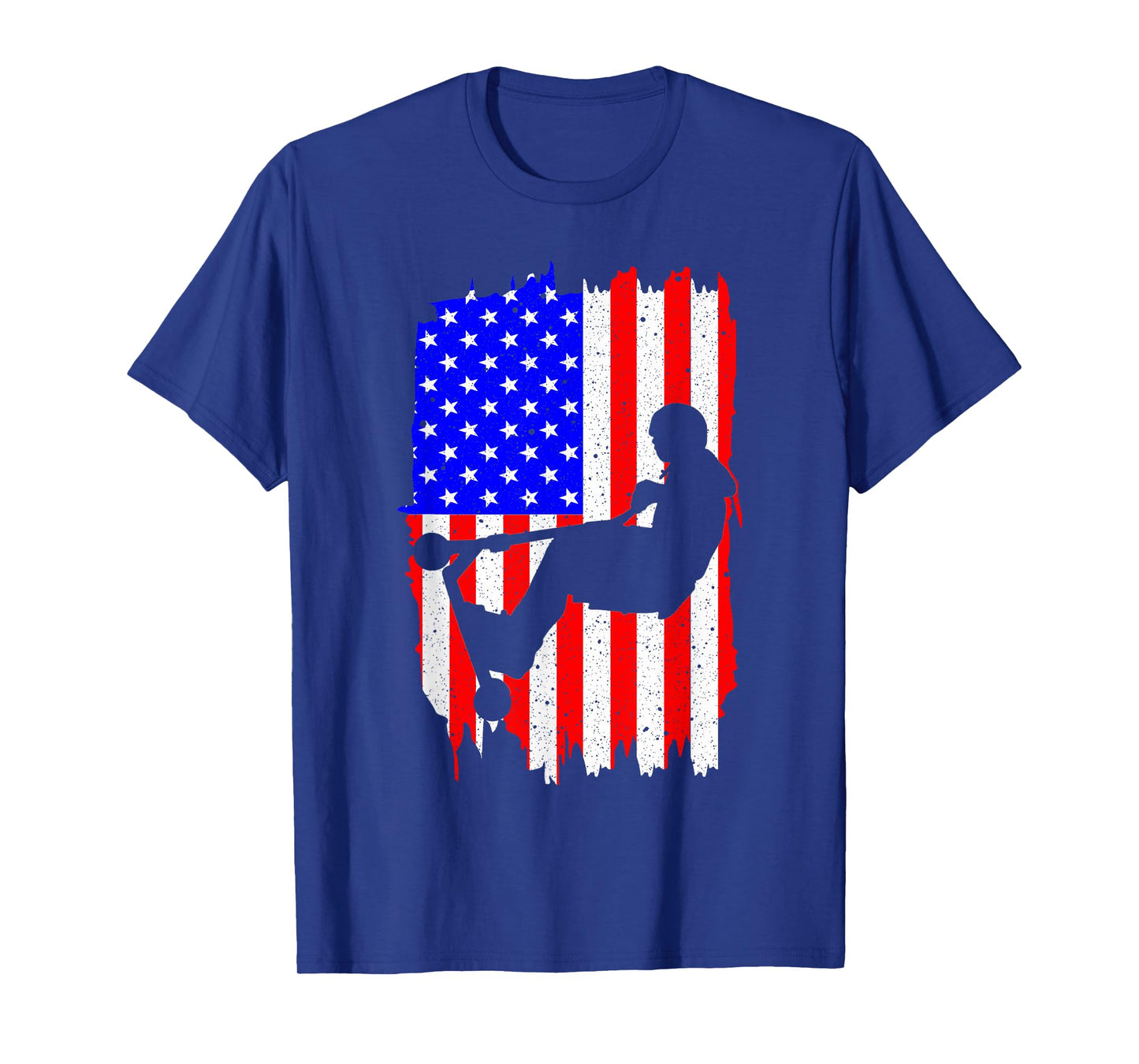 Funny American Flag Stunt Scooter Designs Men Women Riders T-Shirt