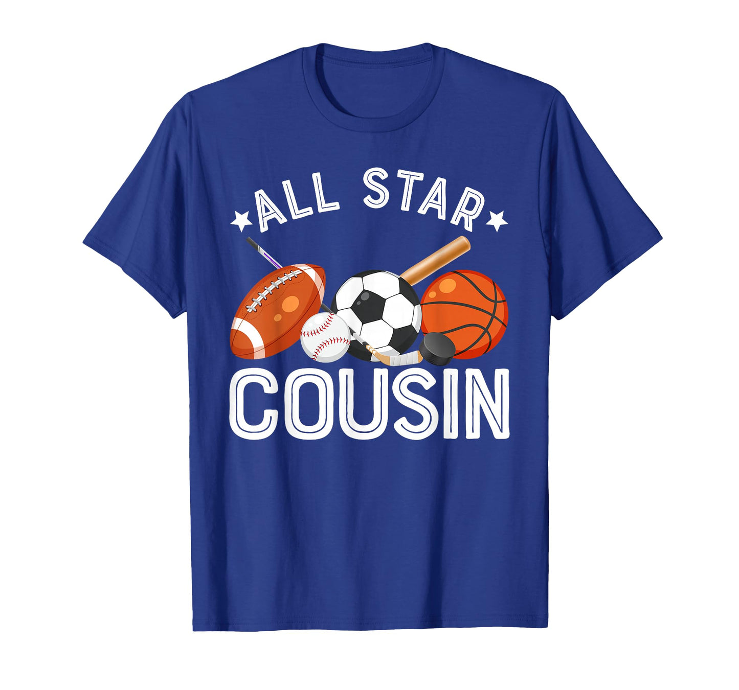All Star Cousin Of The Birthday Boy Basketball Soccer Sport T-Shirt