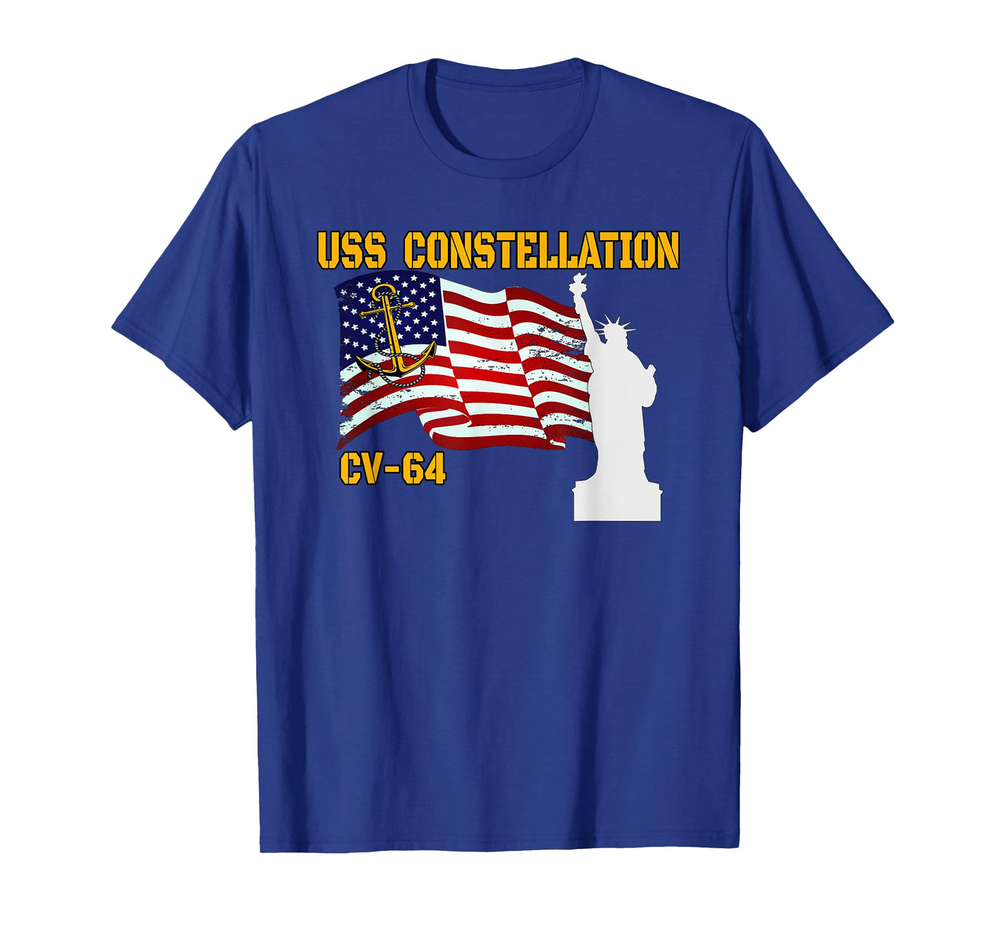 Aircraft Carrier USS Constellation Veterans Father Grandpa T-Shirt
