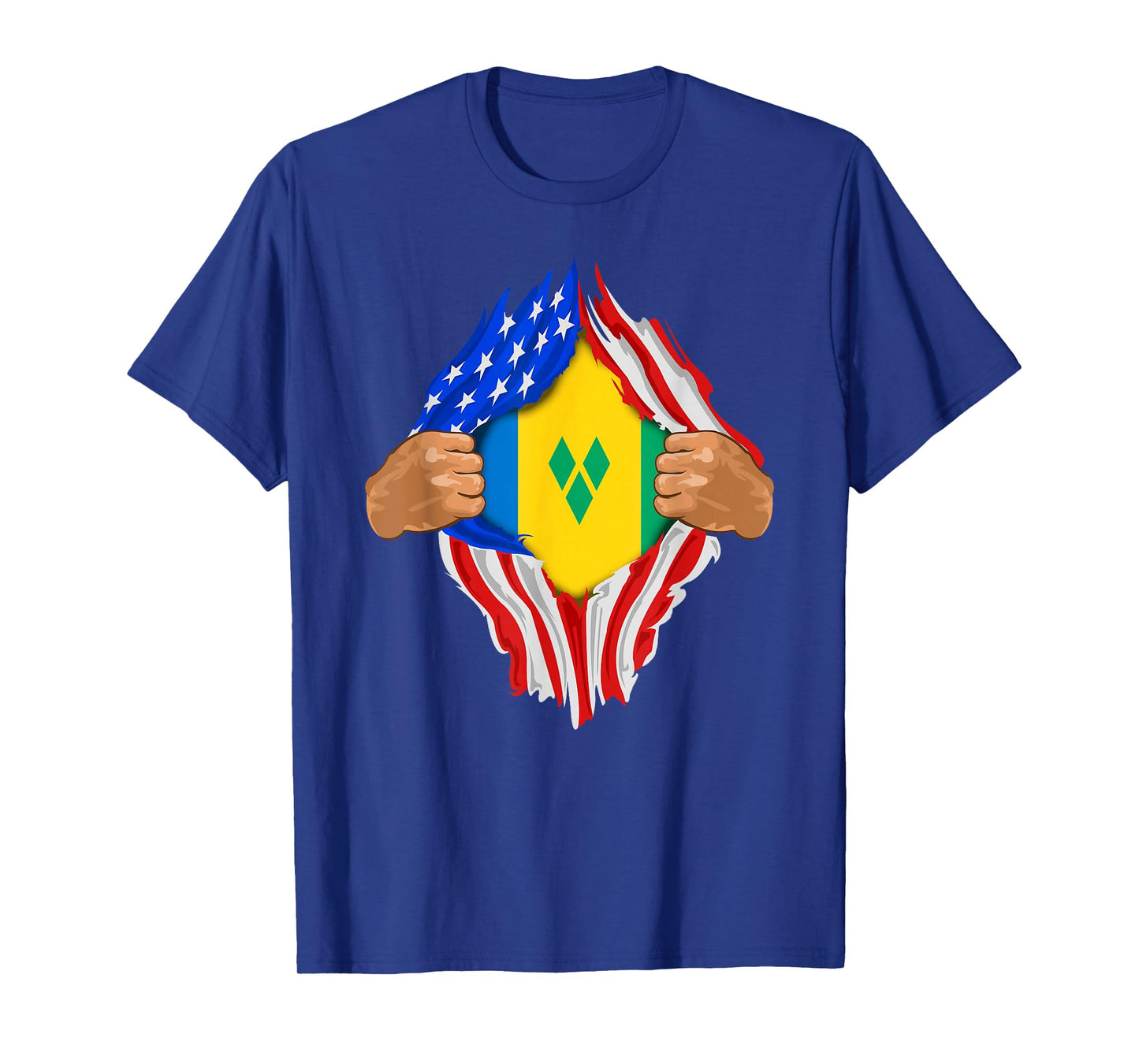 Saint Vincent and The Grenadines Blood Inside Me | Flag Gift T-Shirt