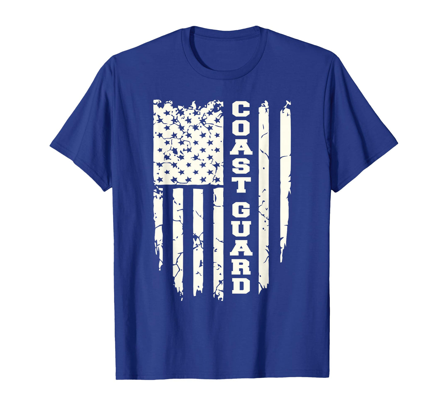 Distressed American Flag Coast Guard Auxiliary Gifts For Men T-Shirt