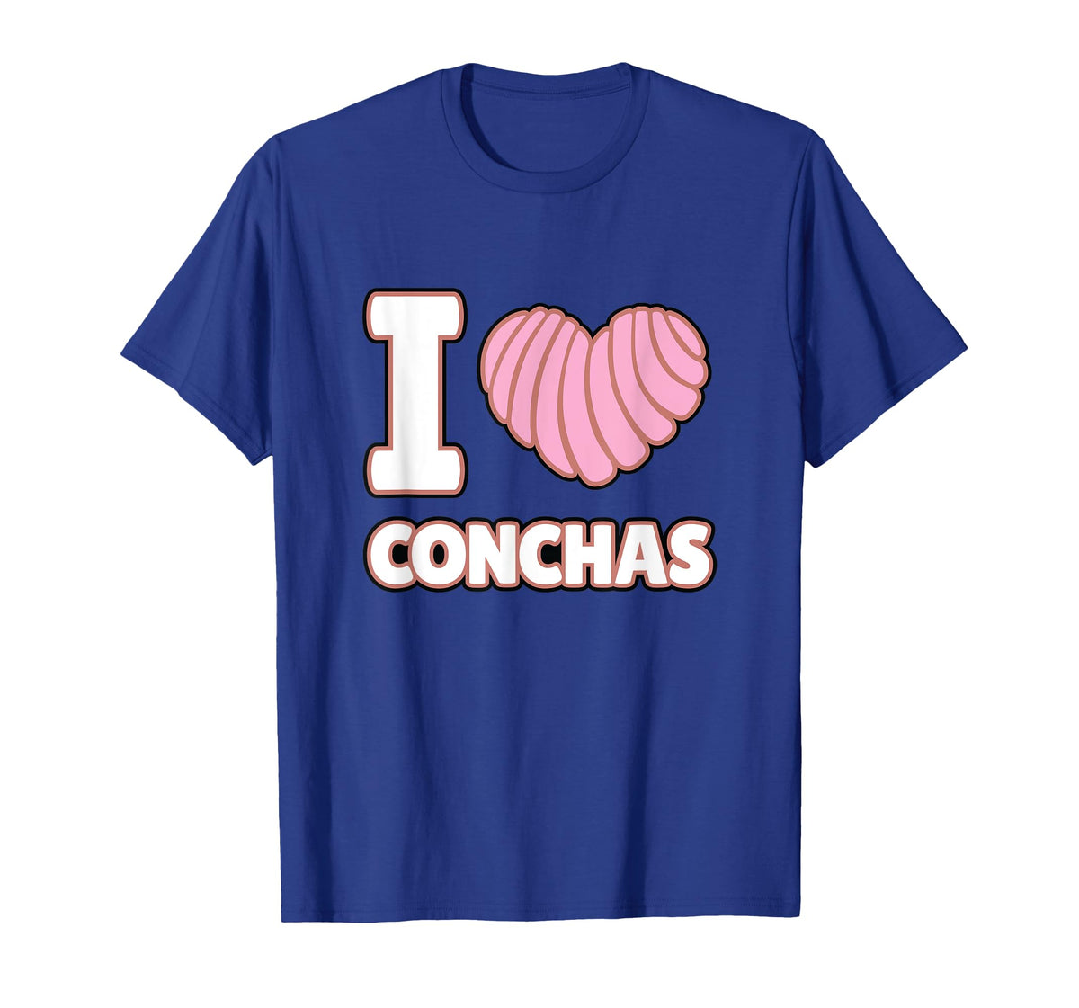 I Love Conchas Mexican Bread Lover Yummy Concha Pan de Dulce T-Shirt