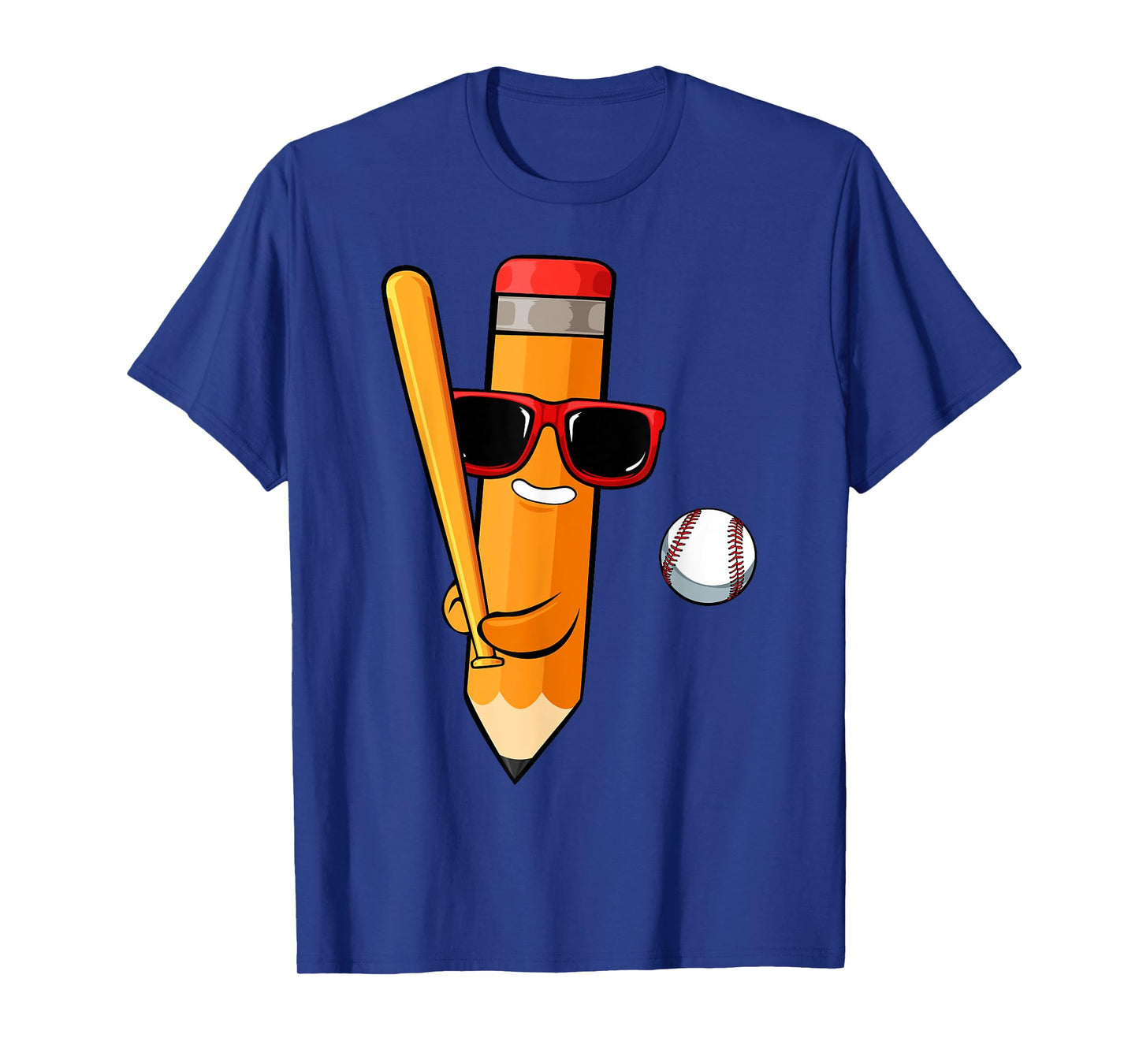 Baseball Player Pencil Back To School Cute Sport Students T-Shirt