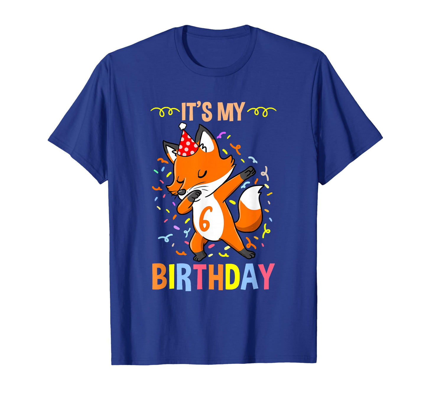 Its My 6th Birthday Fox T-Shirt