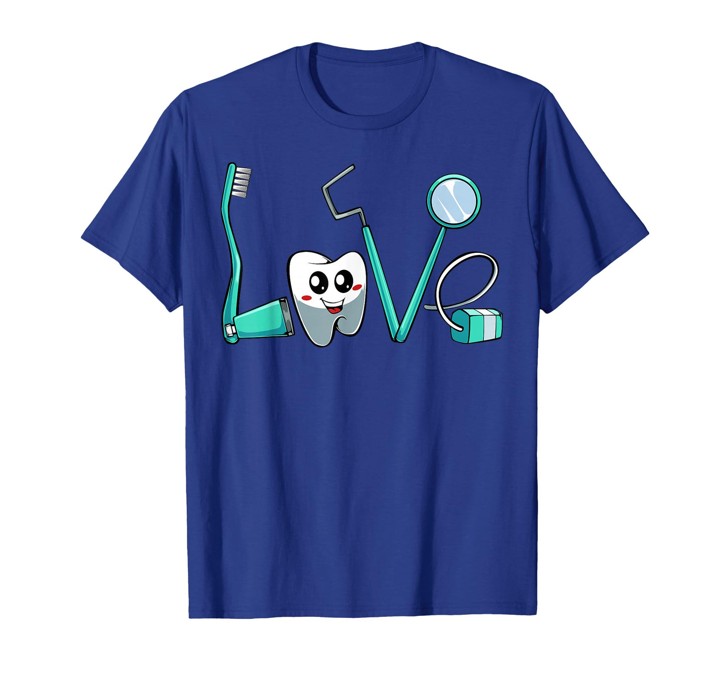 Cute Kawaii Teeth Dentist Dental Hygienist Orthodontics Gift T-Shirt