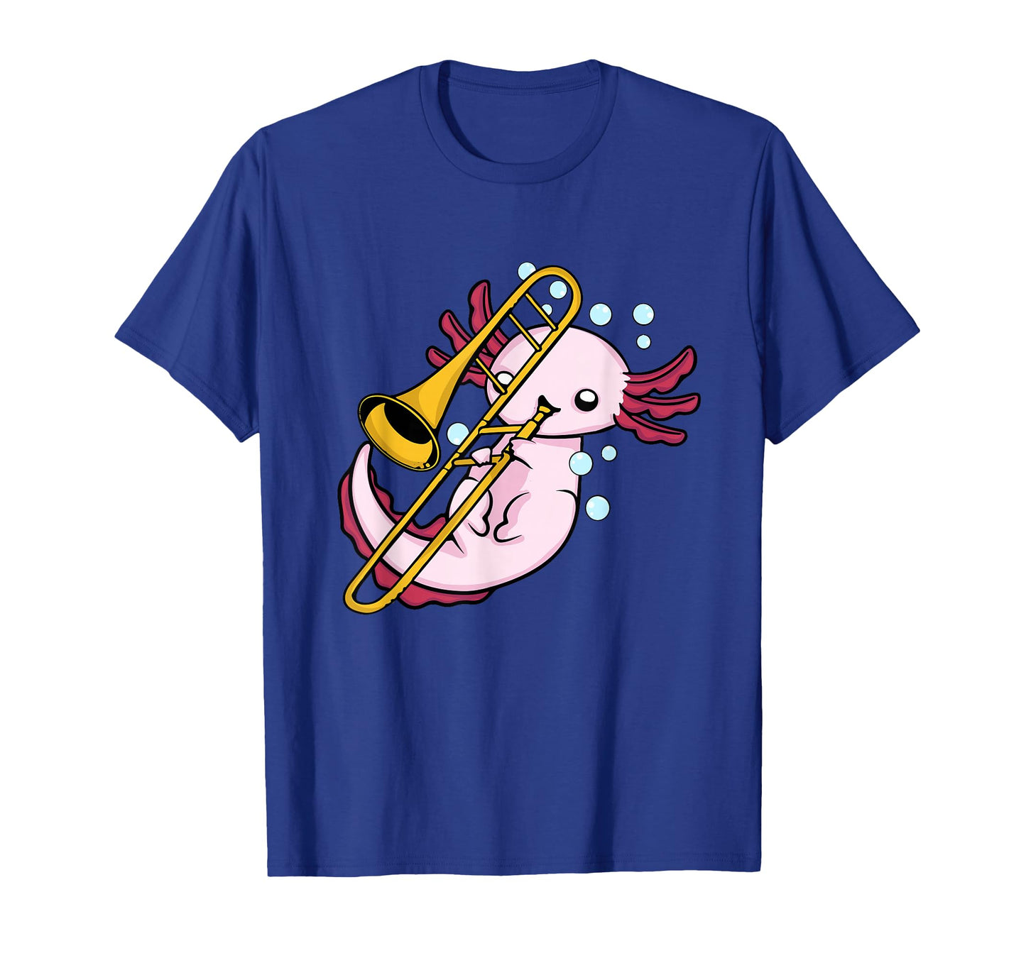 Axolotl Playing Trombone Kids Marching Band Trombone T-Shirt