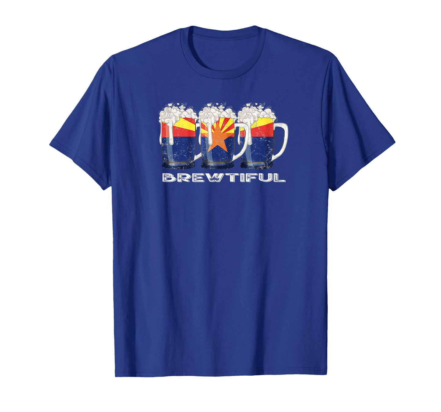 Beer Lover Funny Brewtiful AZ Arizona State Flag T-Shirt