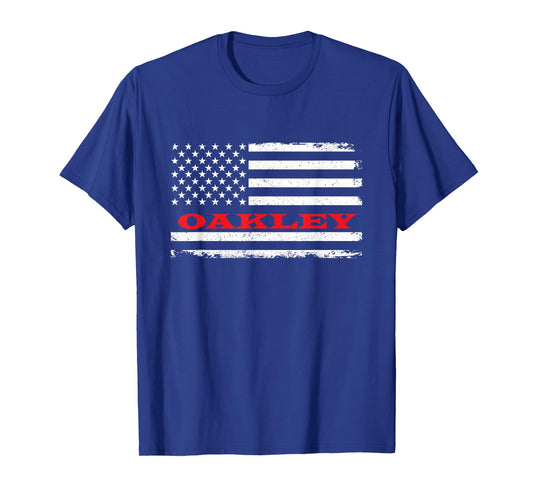 Idaho American Flag Oakley USA Patriotic Souvenir T-Shirt