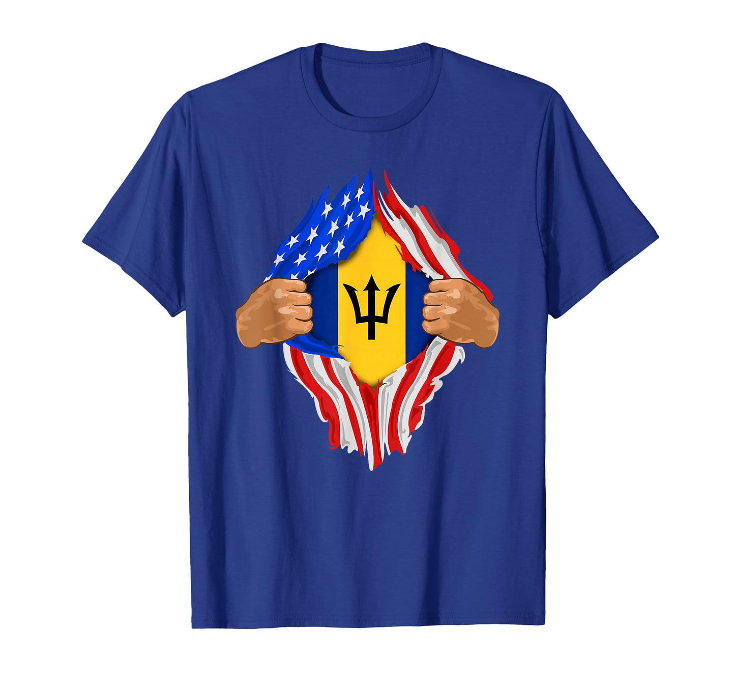 Barbadian Blood Inside Me T-Shirt | Barbados Flag Gift T-Shirt