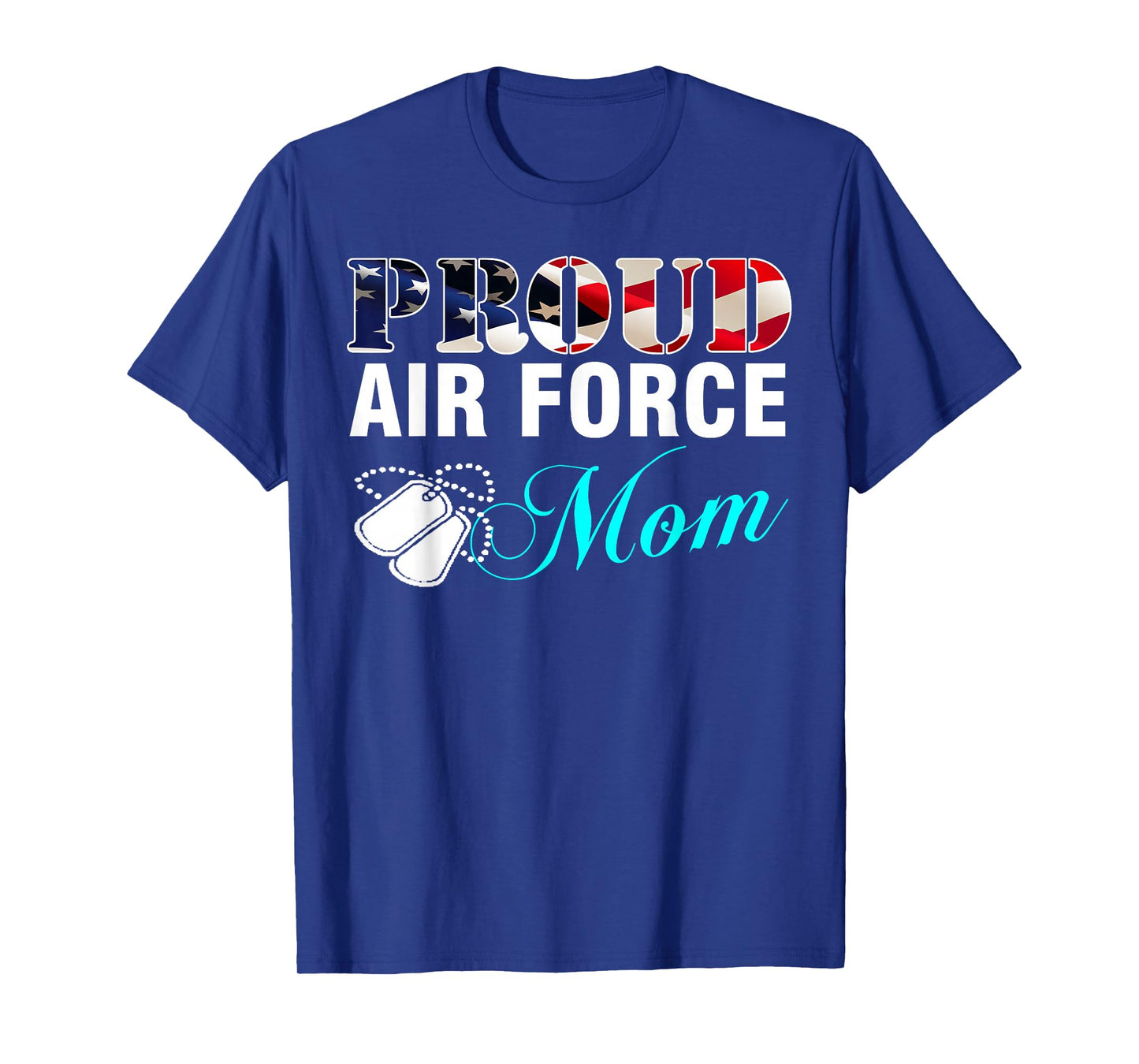 Vintage Proud Air Force Mom With American Flag Gift T-Shirt