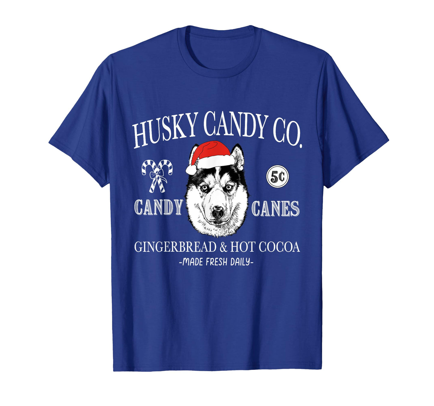 Funny Santa Siberian Husky Mom Christmas Vintage Holiday T-Shirt