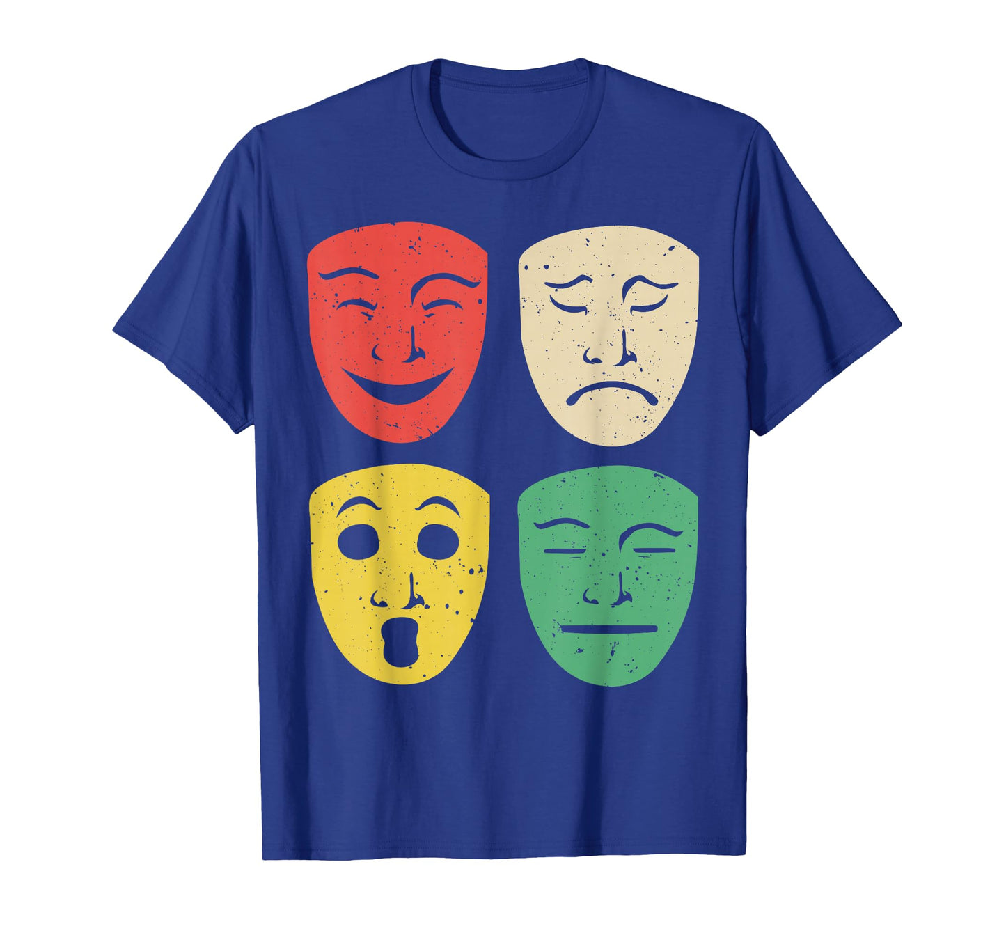 Cool Musical Theater Art for Men Women Broadway Mask Theatre T-Shirt
