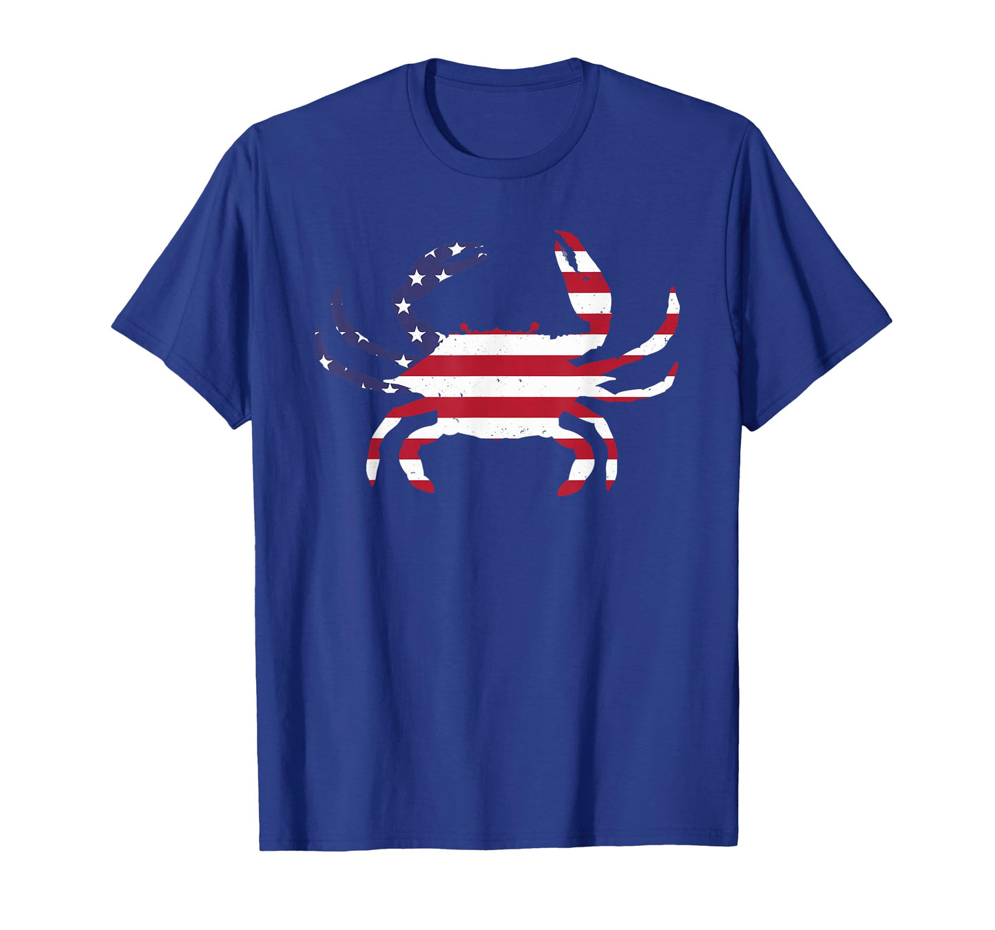 Cool Crab for Men Women Fourth July Flag Patriotic Crabbing T-Shirt