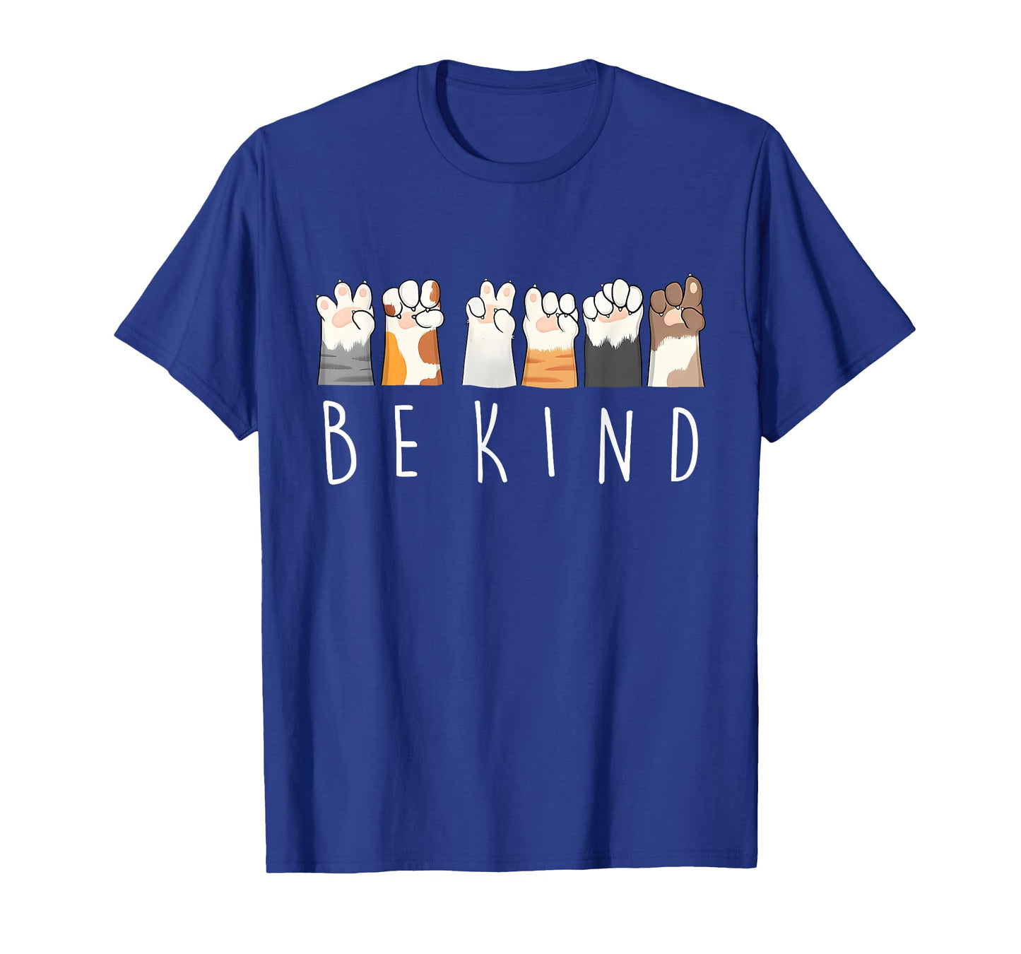Be Kind ASL Sign Language Kindness Cat Paws Finger Signs T-Shirt