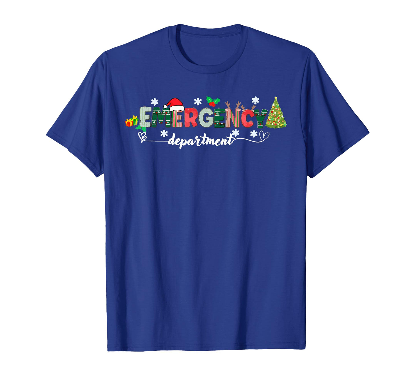 Christmas Emergency Room ER RN Nurse Department Healthcare T-Shirt