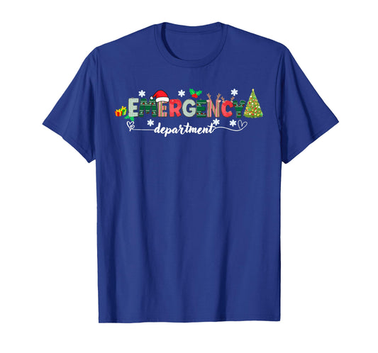Christmas Emergency Room ER RN Nurse Department Healthcare T-Shirt