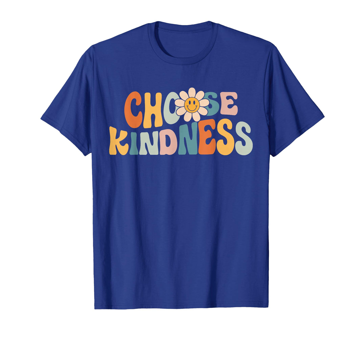 Choose Kindness - Retro Groovy Daisy Be Kind Inspirational T-Shirt