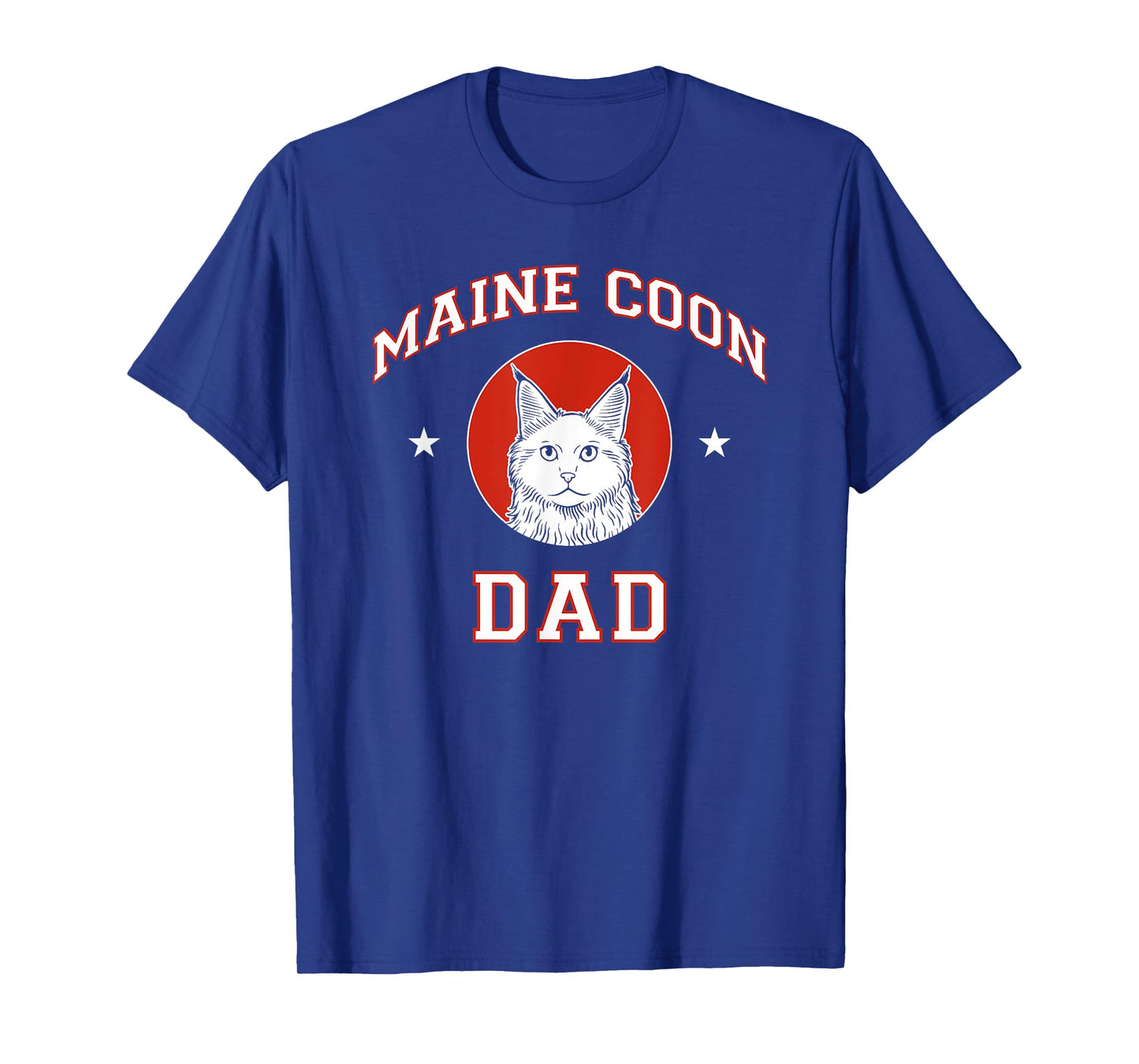 Maine Coon Cat Dad Men Women Girls Kids T-Shirt
