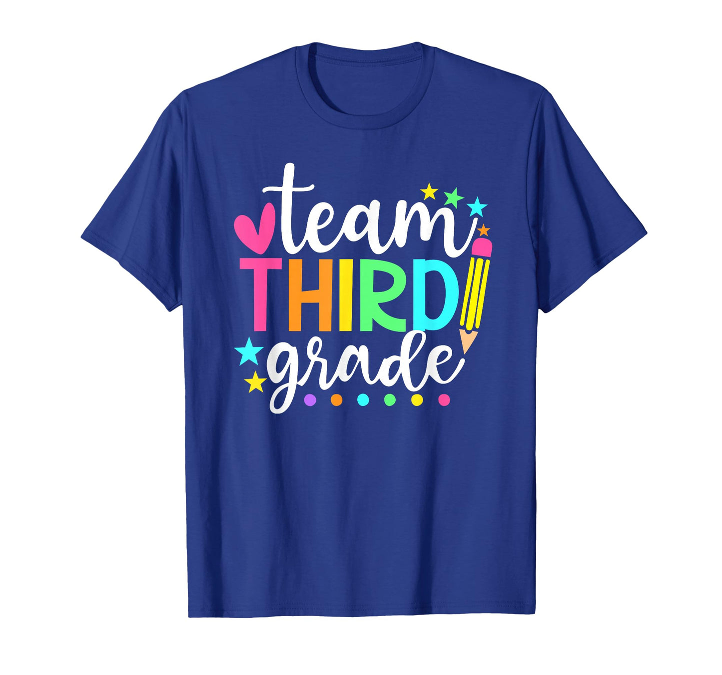 3rd Grade Team Pencil Teacher Student Back to School Girls T-Shirt