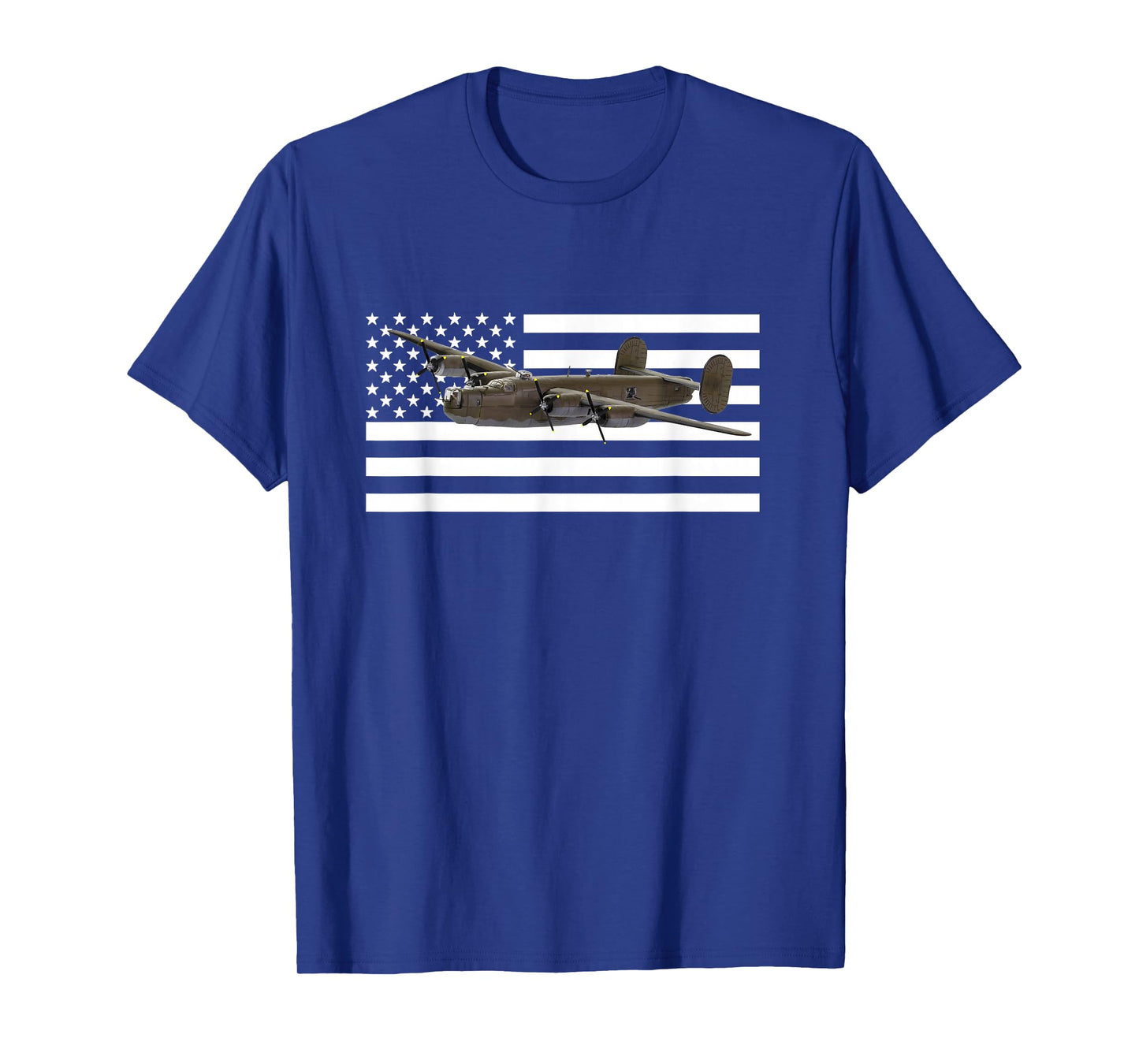 B-24 Liberator B24 Bomber US American Flag T-Shirt