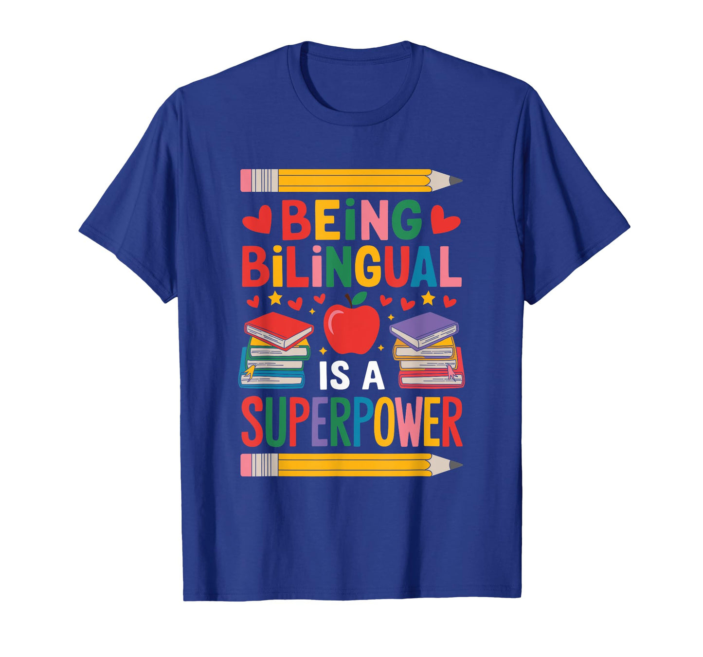 ESOL English Teaching, Being Bilingual is A Superpower T-Shirt