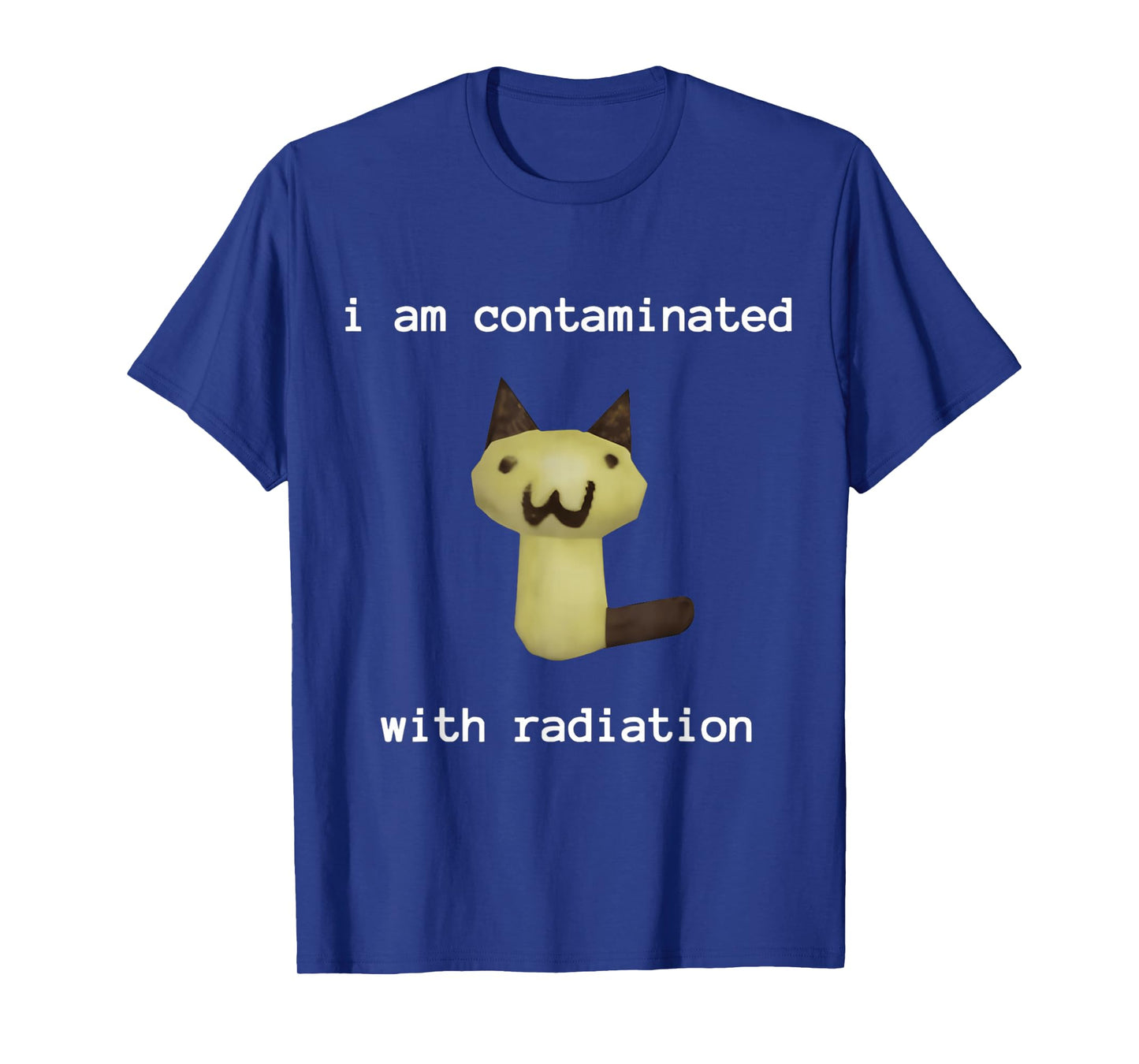 I Am Contaminated with Radiation FUNNY Unisex T-Shirt, Black, Small, Short Sleeve, Classic Fit, Polyester, Cartoon, Vintage, Unique Humorous Theme, Festive Design