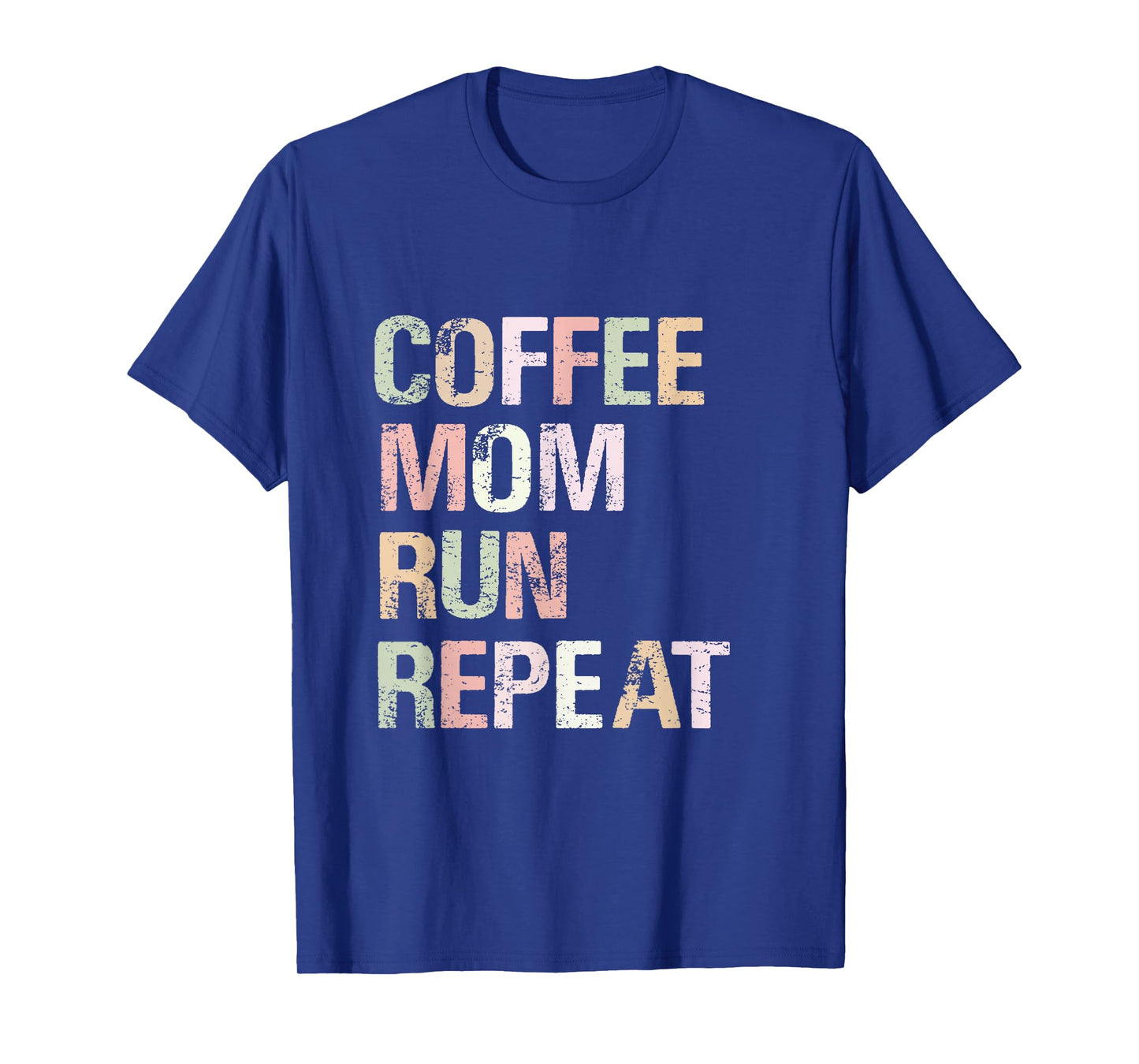 Coffee Mom Run Repeat Cool Women's Running Design T-Shirt